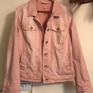 Target Merona Pink Stretch Jean Jacket Size XXL